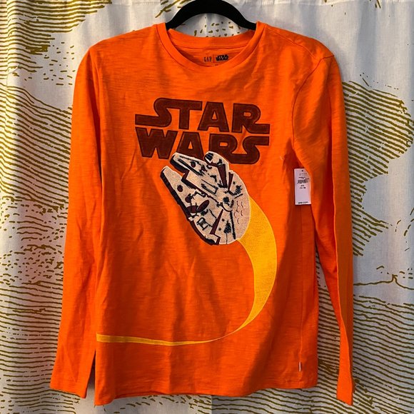 GAP Other - NWT Star Wars for Gap Boys Orange | Millennium Falcon Long Sleeve Size XXL 14/16